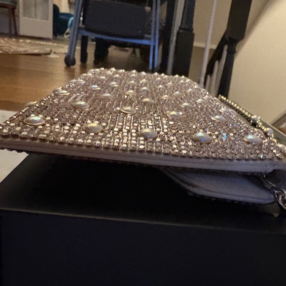 Judith Lieberman pearl and crystal clutch. - Picture 2 of 6